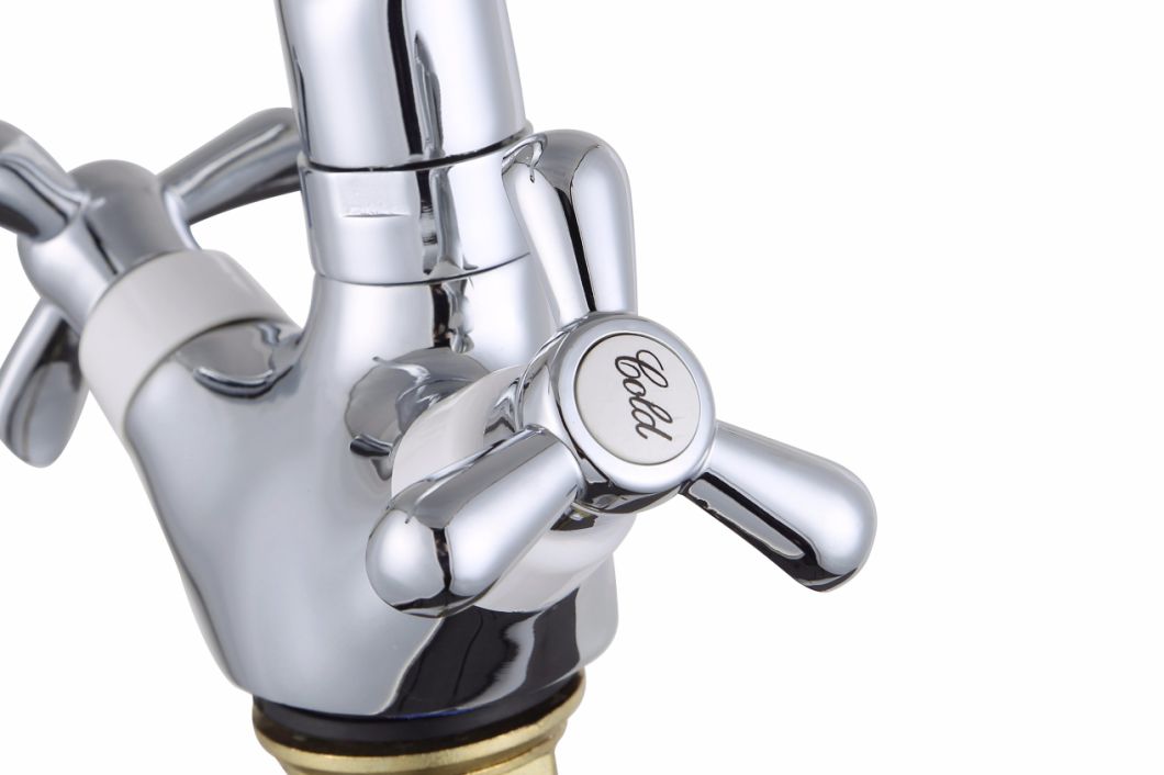 Chromed Single Handle Zinc Alloy Basin Faucet 3013y