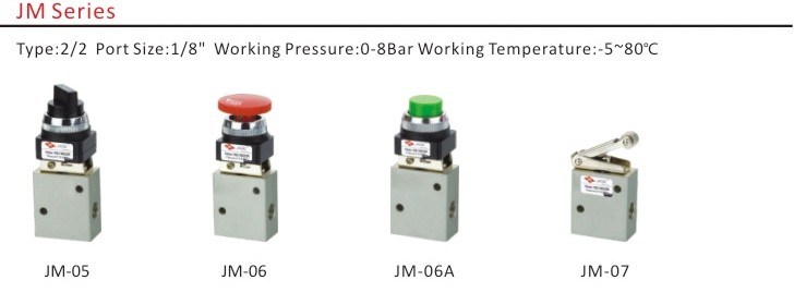 Pneumatic Stop Tpye Machine Control Valve