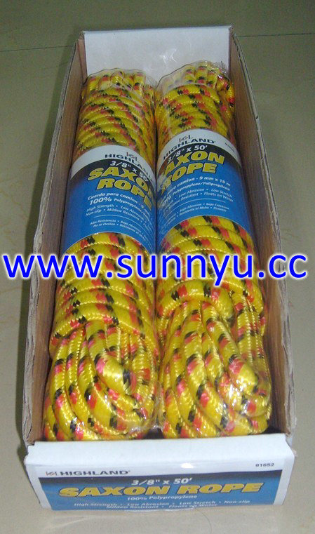 Customized Colored PP Diamond Braided Rope for Bunding