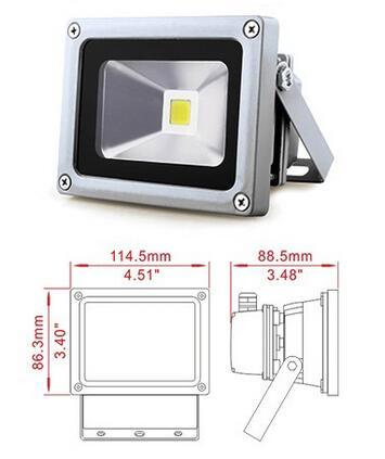 10W RGB LED Flood Light with Remote Controlr (SFLED4-010)