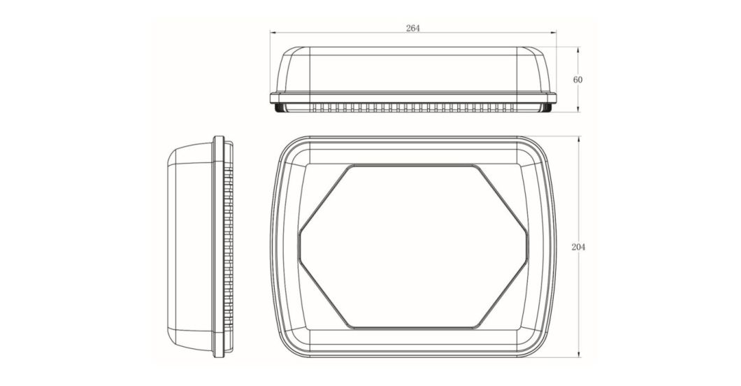 SAE PC Frame LED Strobe Mini Light Bar