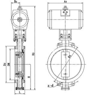 Grat Pneumatic Three-Eccentric Center Automatic Motorized Butterfly Valve with Actuators