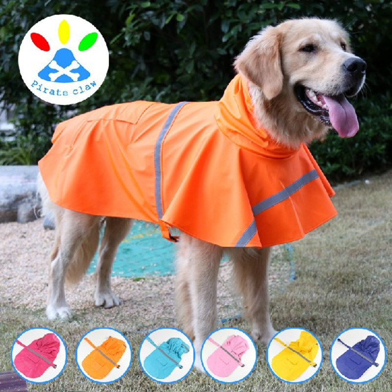 Customize Reflective Waterproof EVA Non-Toxic Raincoat for Large Dogs