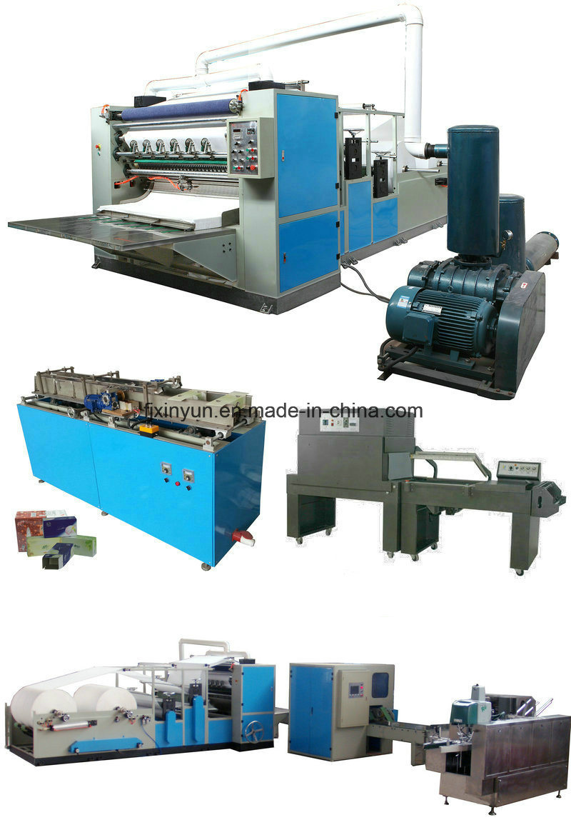 6 Lines Box-Drawing Automatic Folding Facial Tissue Paper Making Machine