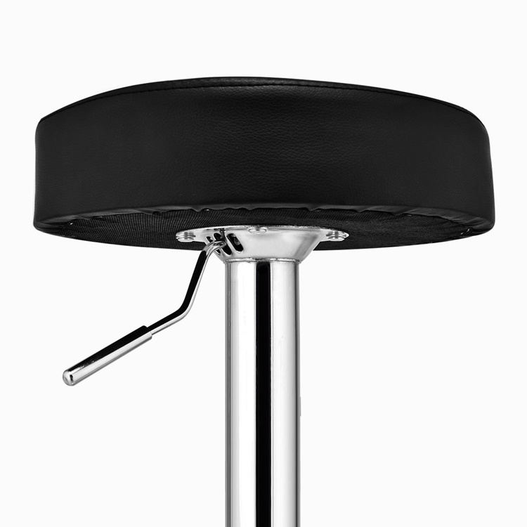 (DUJUAN) Swivel Bar Stool Round PU Leather Height Adjustable Chair Pub Stool