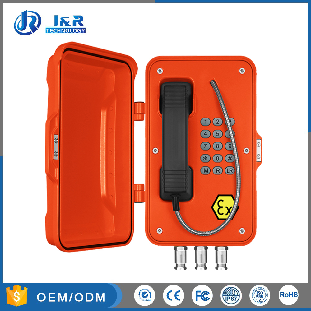 Aluminium Alloy Analogue Explosion Proof Telephone with Atex Certification for Zone 1& 2 Area