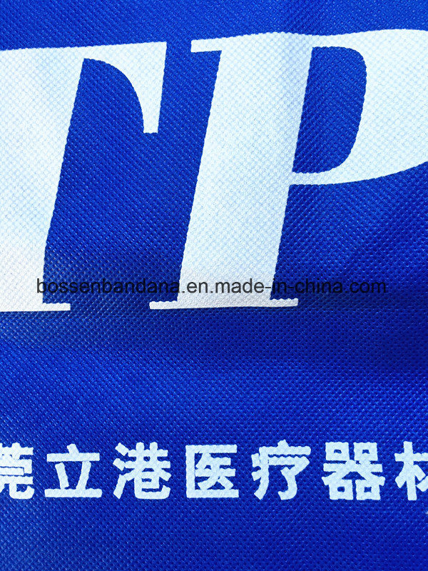 Factory OEM Produce Custom Logo Print Blue Non-Woven Tote Bag