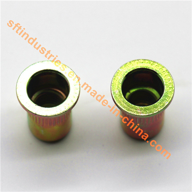 M4 Flat Head Knurled Round Body Blind Rivet Nut ISO13918