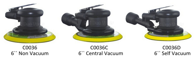 Air Orbital Sander for 6in Buffing Pad