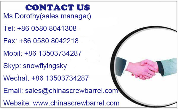 Conical Twin Screw Barrel Use for PVC Granulation Machine