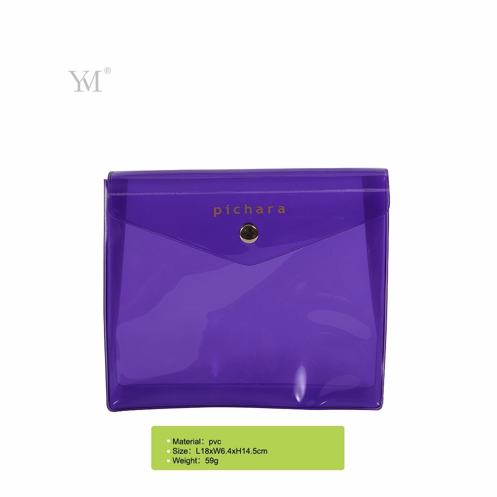 Wholesale Button Closure Clutch Bags China. Lady's Cosmetic Clutch Bag for Daily