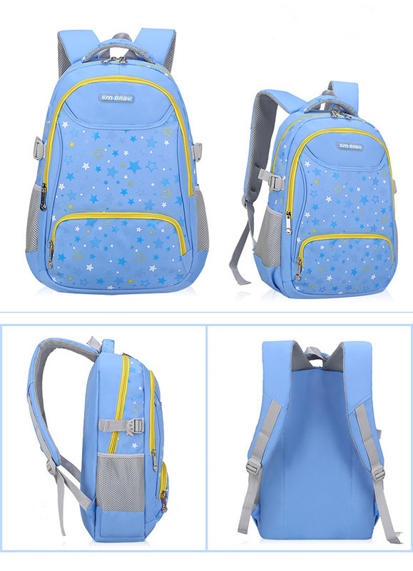 4 Colors New Students' School Bag Light Weight of 3-6-9 Junior High School Students' Backpack