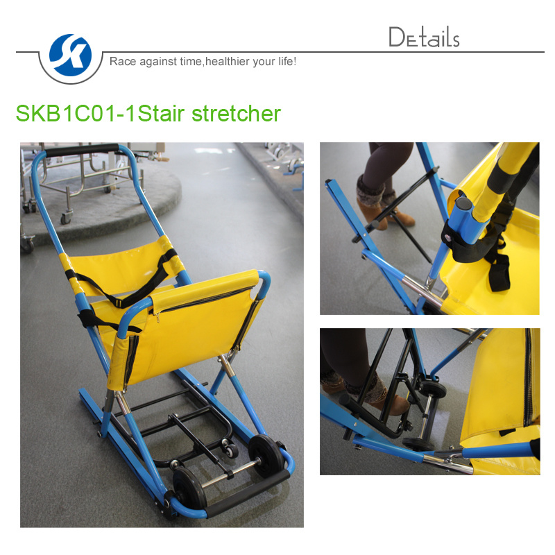 Manual Aluminum Alloy Emergency Foldable Stair Stretcher