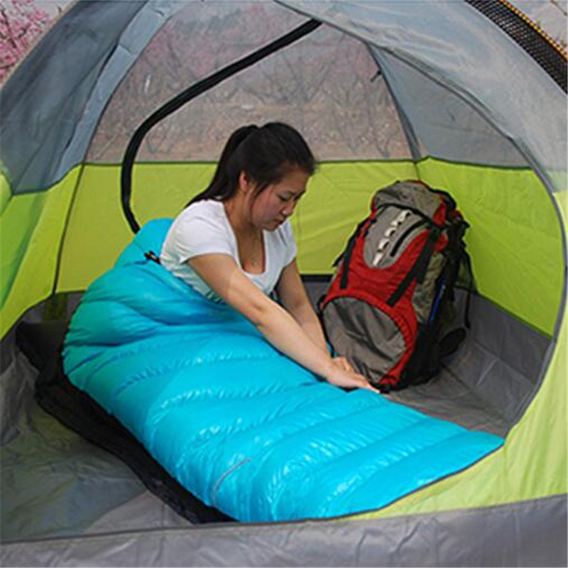 Camping Duck Down Adult Mummy Waterproof Sleeping Bag