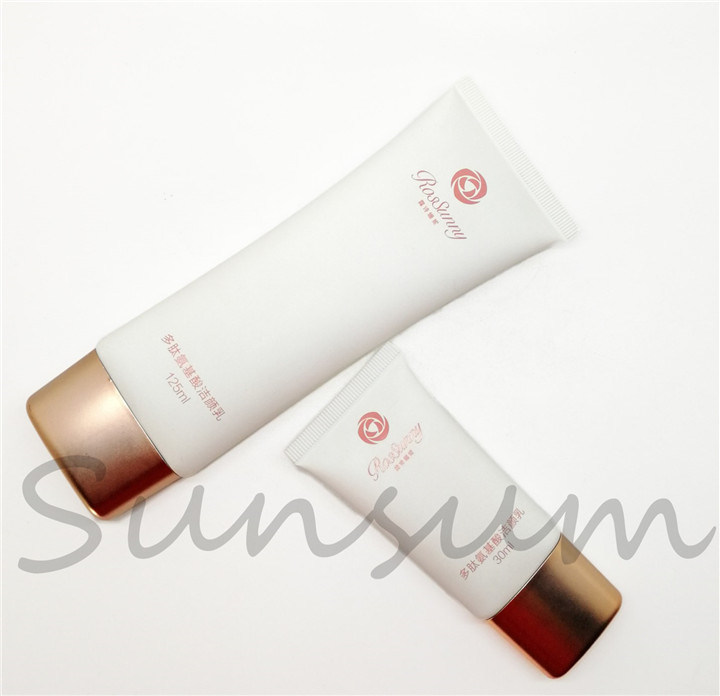 Cosmetic Packaging Soft Plastic Facial Cleaner Tube