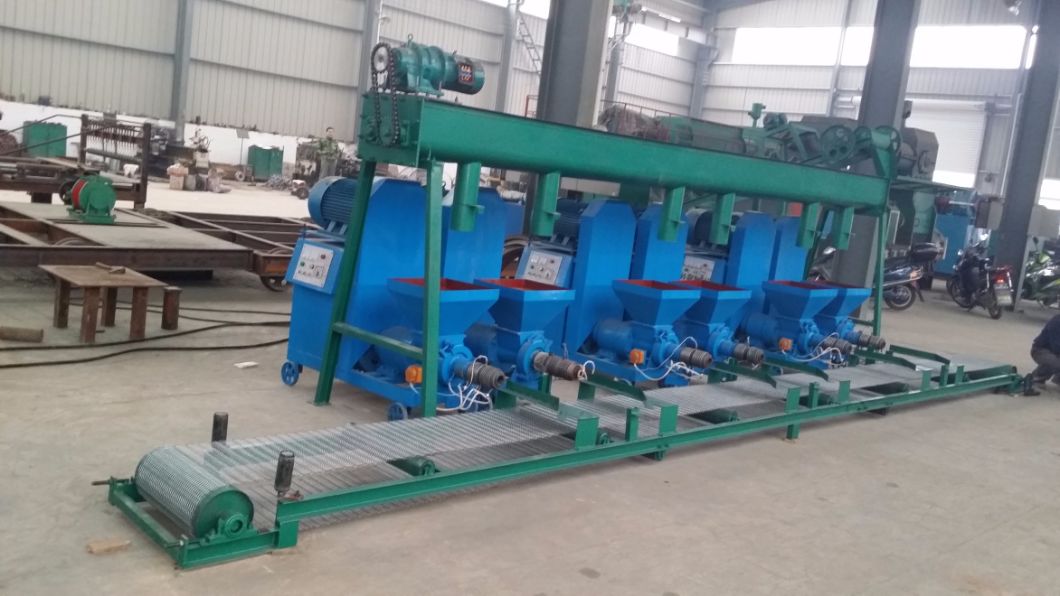 Diesel Motor Waste Wood Recycling Sawdust Briquette Charcoal Making Machine