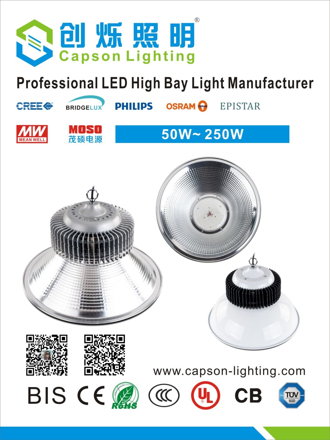 LED High Bay Lights 100W Bright Industrial Lamp