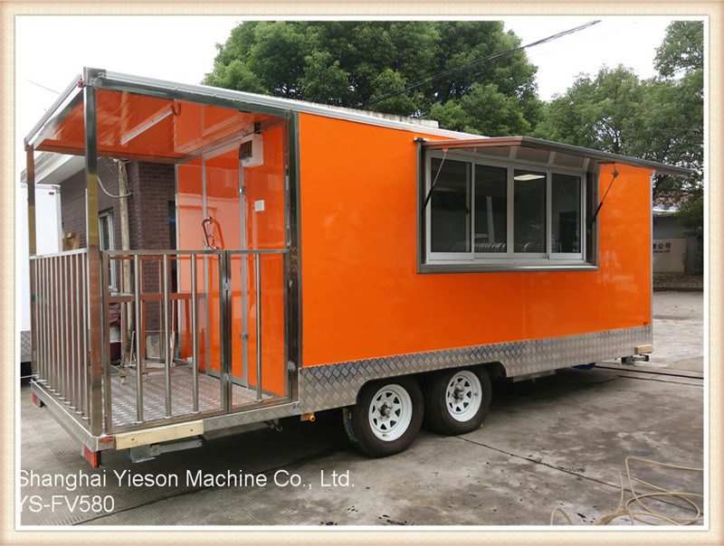 Ys-Fv580 High Quality Mobile Restaurant Truck Fast Food Van for Sale