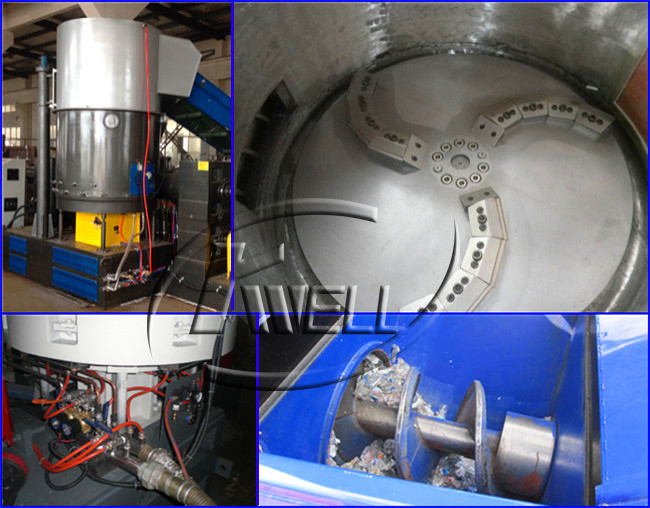 PP/PE Compacting Pelletizing Line/Plastic LDPE Film Recycling Plant/Film Granulate Machine