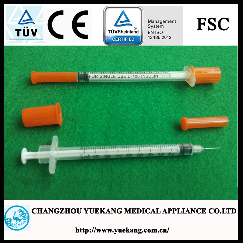 Blister Pack, 1 Ml Insulin Syringe for Medical