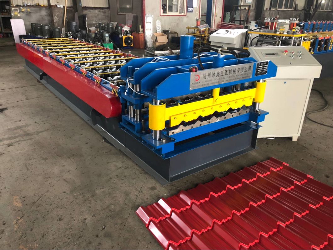 Dixin Automatic Glazed Tile Roof Roll Forming Machine Made in China with Good Price