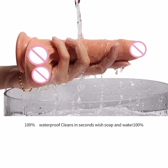 7.09 Inch Realistic Massager Waterproof Flexible Dildo for Women
