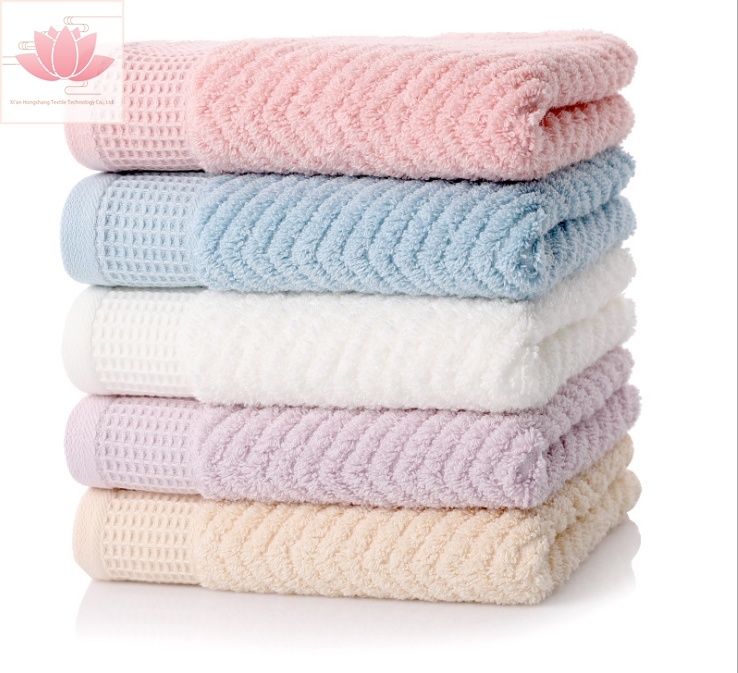 Promotional Luxury Hotel Plain Cotton Sport Washing Terry Face Towels