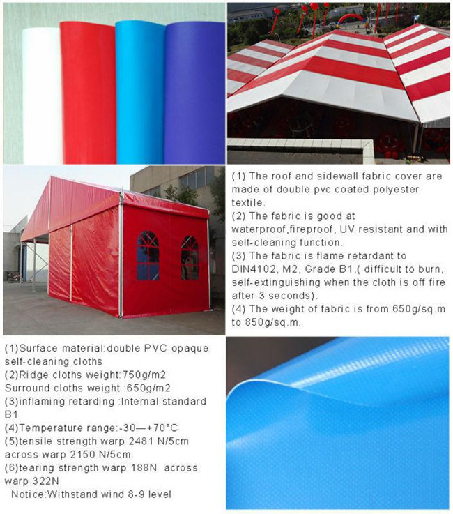 Hot Sale Outdoor PVC Roof Gazebo for Promotion