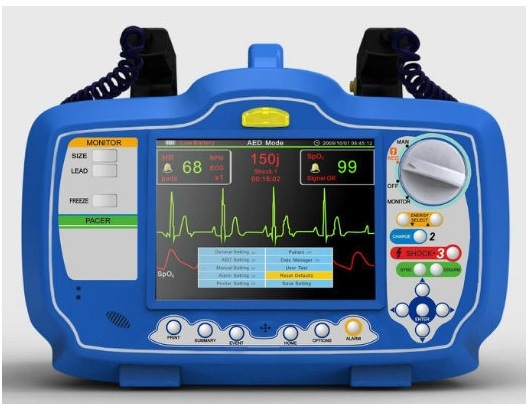 Dm7000 Defibrillator Monitor, Portable Automated External Defibrillator for Surgical Equipment