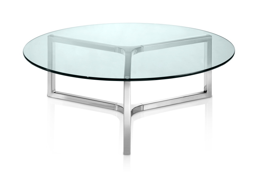 Shop Hotel Dining Room Glass Stainless Steel Transparent Office Coffee Table