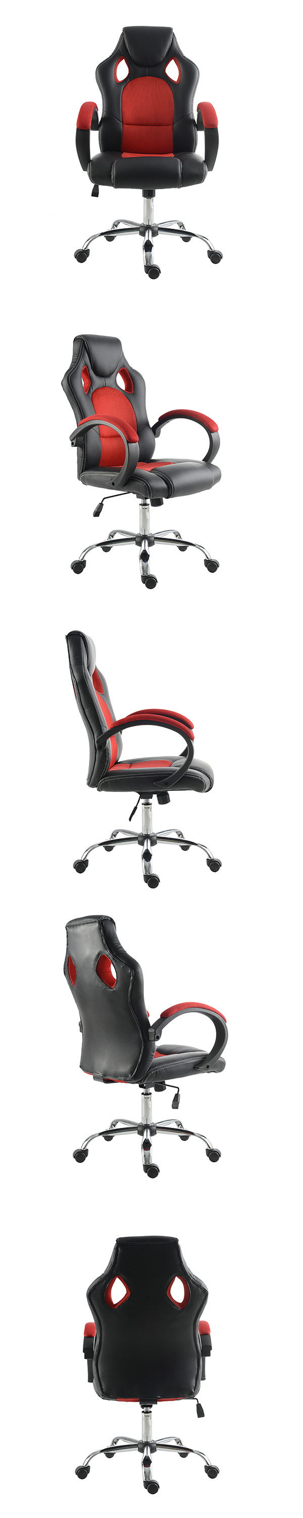 American Commercial Ergonomic Mesh PU Swivel Padded Racing Office Chair