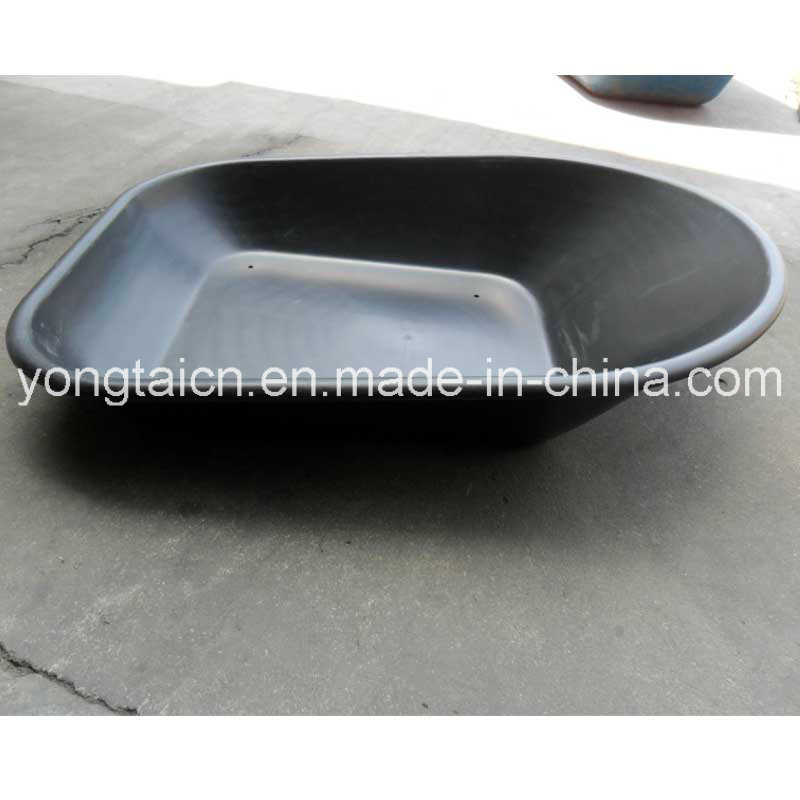 4cuft 58 Liter Black PP HDPE Poly Tray for Wheelbarrow