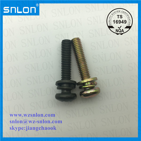 Color Zinc Round Head Pan Head Screw for Auto Parts