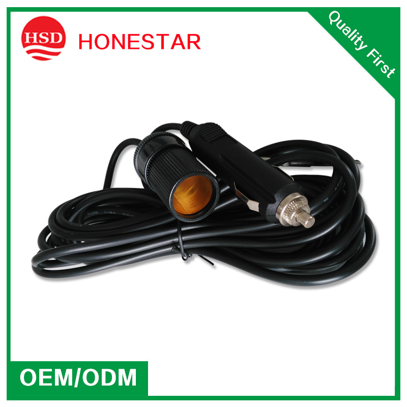 Car Cigarette Lighter with Spring Extension Wire