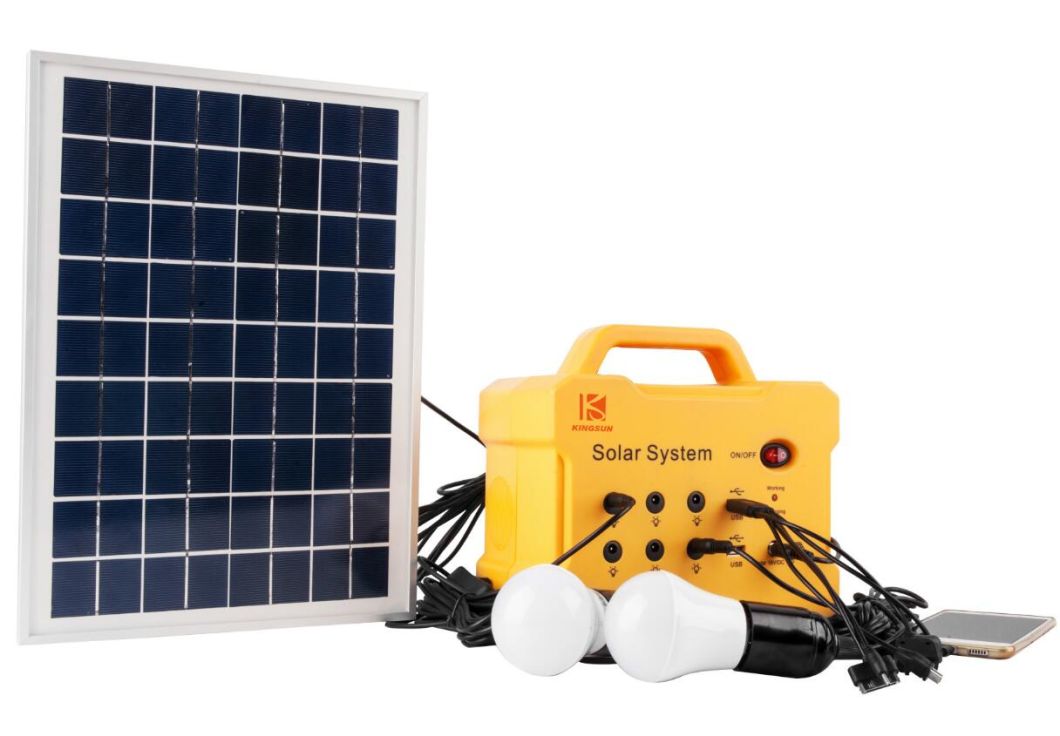 10W/15W/20W Portable DC Solar PV/Panel/Energy/Home/Power System with MP3/FM Radio