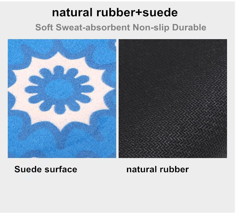 Suede Rubber Slip Resistant Round Meditation Yoga Mat Cheap