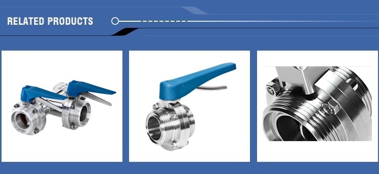 Pneumatice Sanitary Butterfly Valve with Controller and Positioner