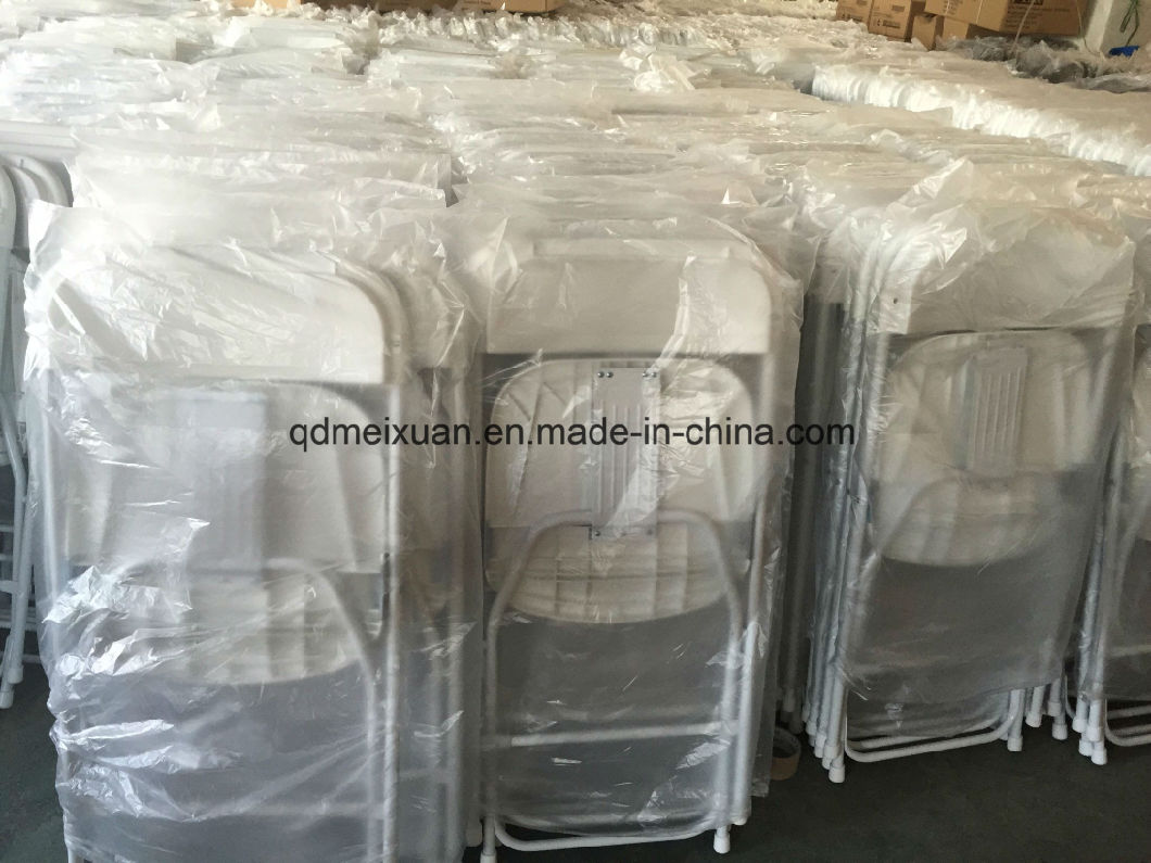 White Plastic Steel Chair Outdoor Folding Chairs Wedding Chair (M-X3194)