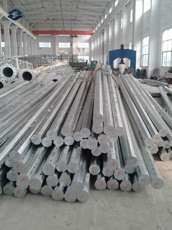 Galvanized Steel Poles of Electricity Transmission