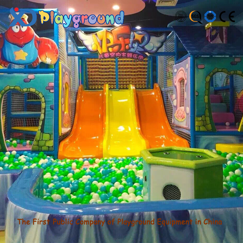 Ice & Snow Themed Park Kids Gym Soft Indoor Playground with Ball Pit