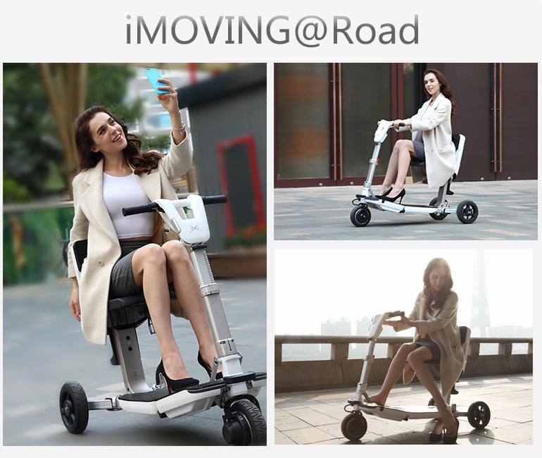 Manufacturer Wholesale Foldable 3 Wheels Folding Electric Mobility Scooter, Electric Vehicle Adult with Seat
