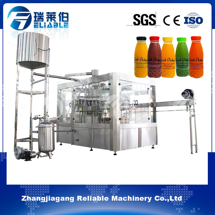 Monoblock Automatic Fruit Juice Packing Machine