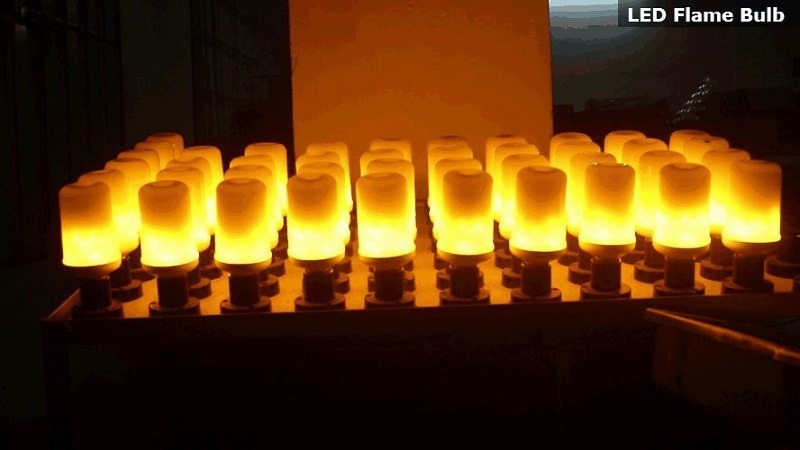 Effect Fire Light LED Bulbs Dynamic Moving Flame Flickering Lamps