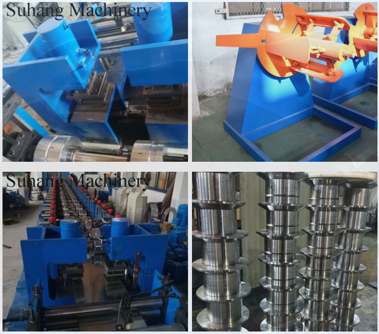 Steel Storage Rack Shelf Roll Forming Machines with Bending