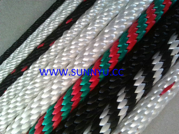 High Quality Colorful PP Solid Braided Rope