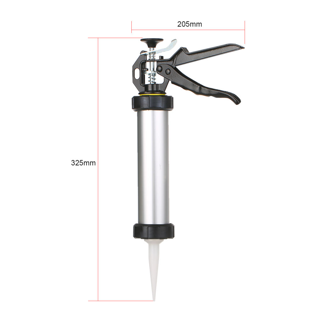 300ml Aluminum Alloy Hand Glass Cement Caulking Gun Manual Glue Gun for Home Decoration