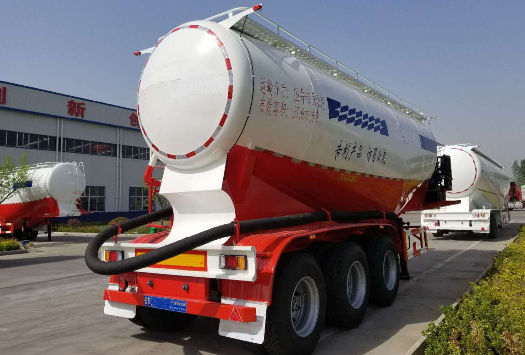 3 Axle 45m3 Bulk Cement Tank Truck 60ton Bulk Powder Tanker Semi Trailer