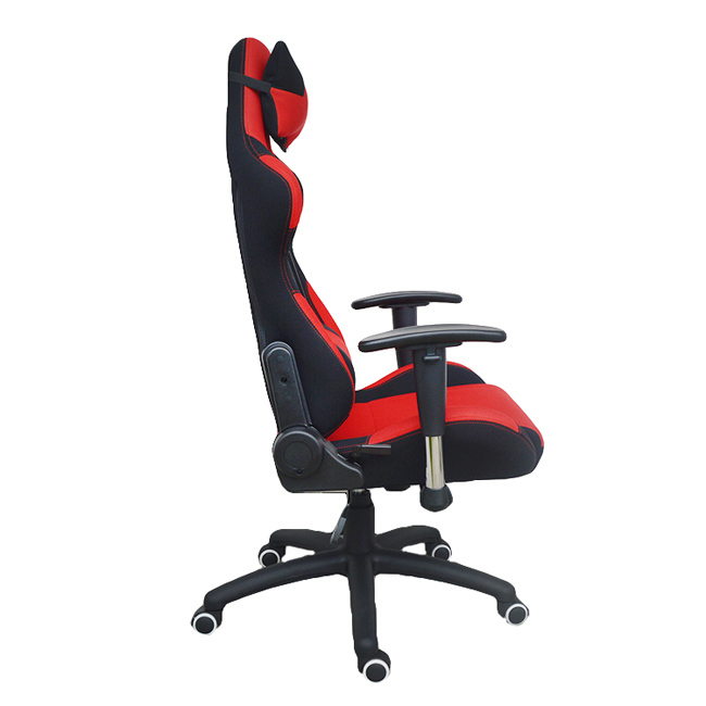 Racing Game Fabric Nylon PU Leather Swivel Office Computer Chair Furniture Red