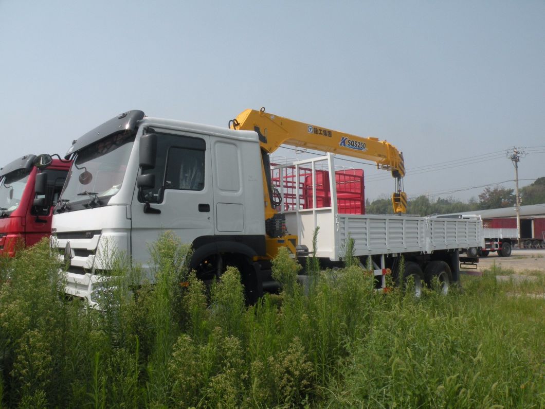 HOWO 6X4 Crane Mounted Truck with Straight /Foldable Crane