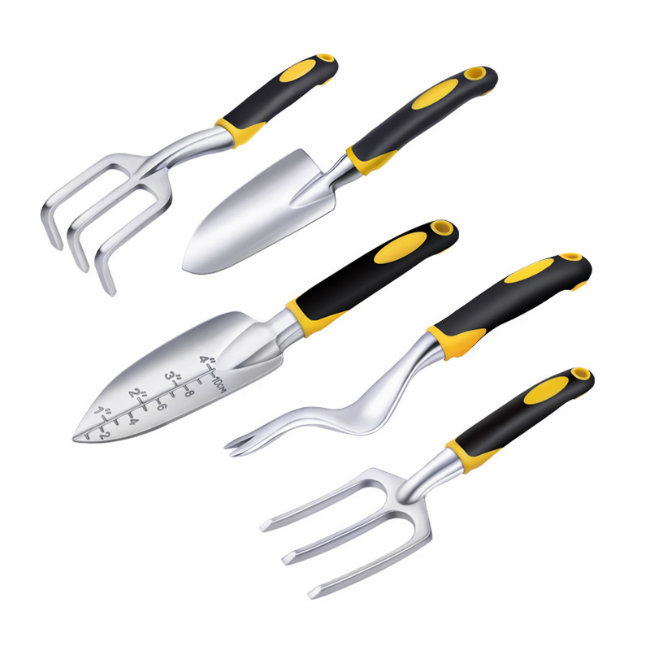 5 Pieces Trowel Cultivator Transplanter Weeder Fork